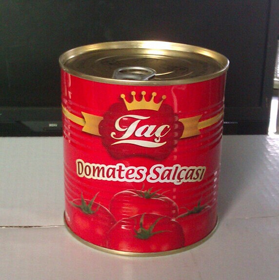 Pâte de tomate 800g × 12 - Couvercle à ouverture facile ou à ouverture dure en option - tomatopaste1-12