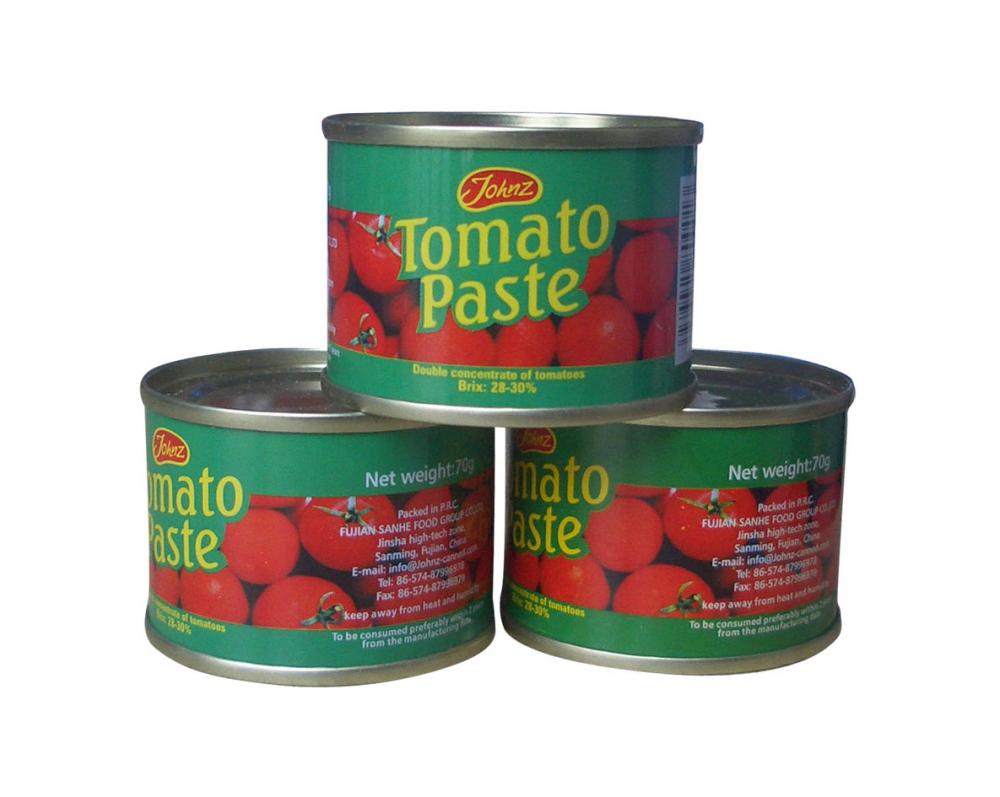 Pâte de tomate 70gx100 - Couvercle ouvert dur - tomatopaste1-1