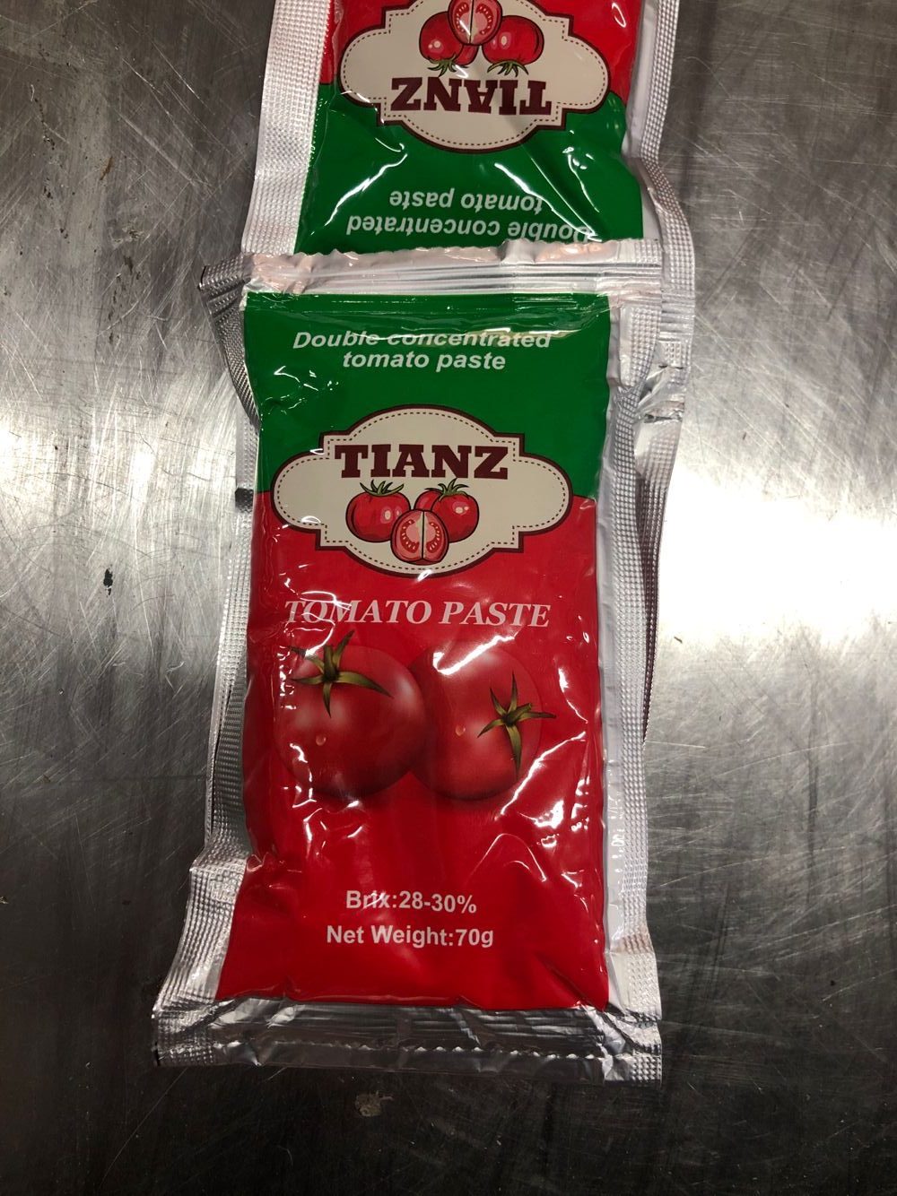 Sachet de Pâte de Tomate - 70gx100- Plat - tomatopaste2-12