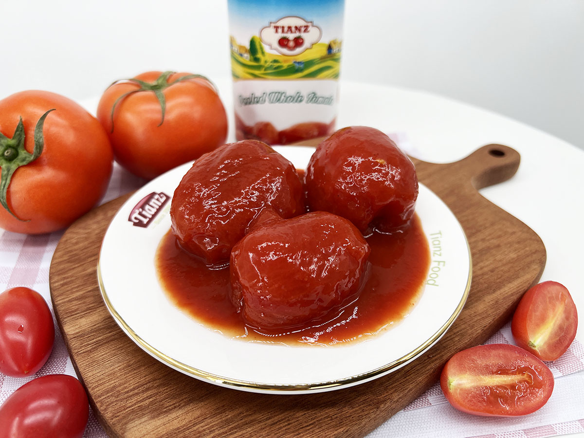 Tomate hachée en conserve Tianz 400g Brix:16%-18% Support OEM
