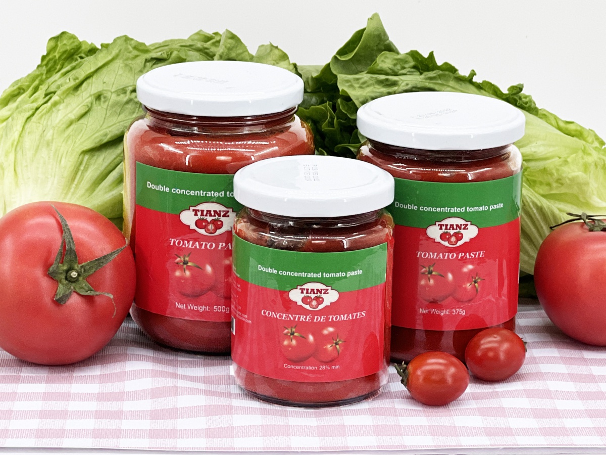 Support de pâte de tomate en verre Tianz Jar OEM & ODM